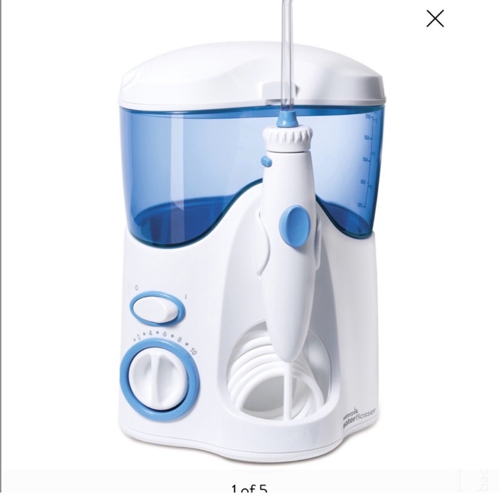 WaterPik Water Flosser, white and blue, WP-100W,
Costco, dental care, braces